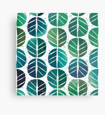 i love Green Leaf Metal Print