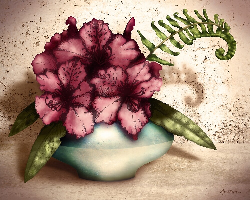 Rhododendron I by April  Moen
