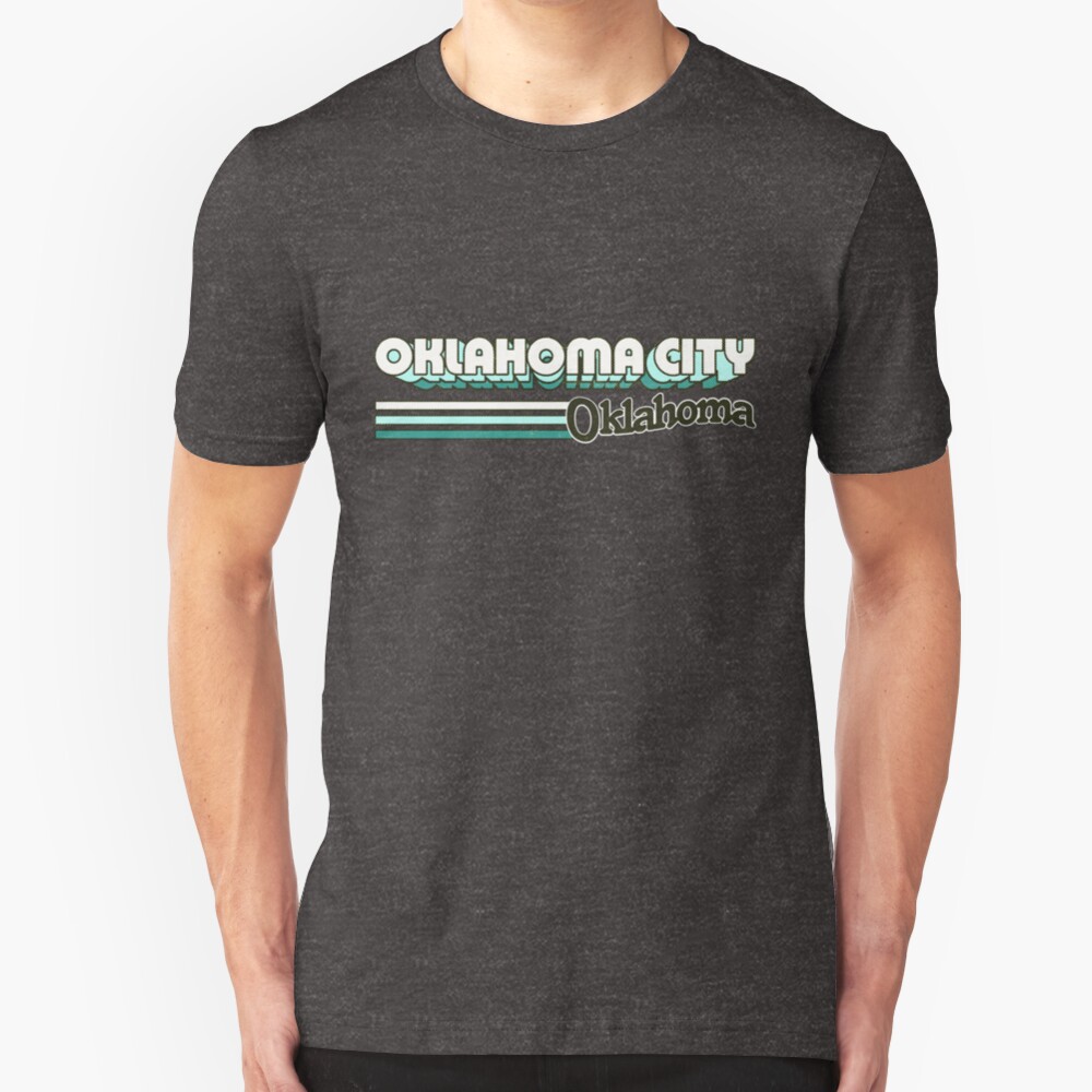 Oklahoma City, OK | City Stripes Slim Fit T-Shirt