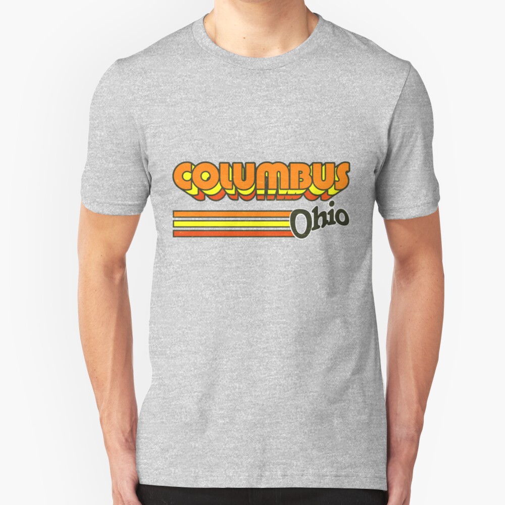 Columbus, OH | City Stripes Slim Fit T-Shirt