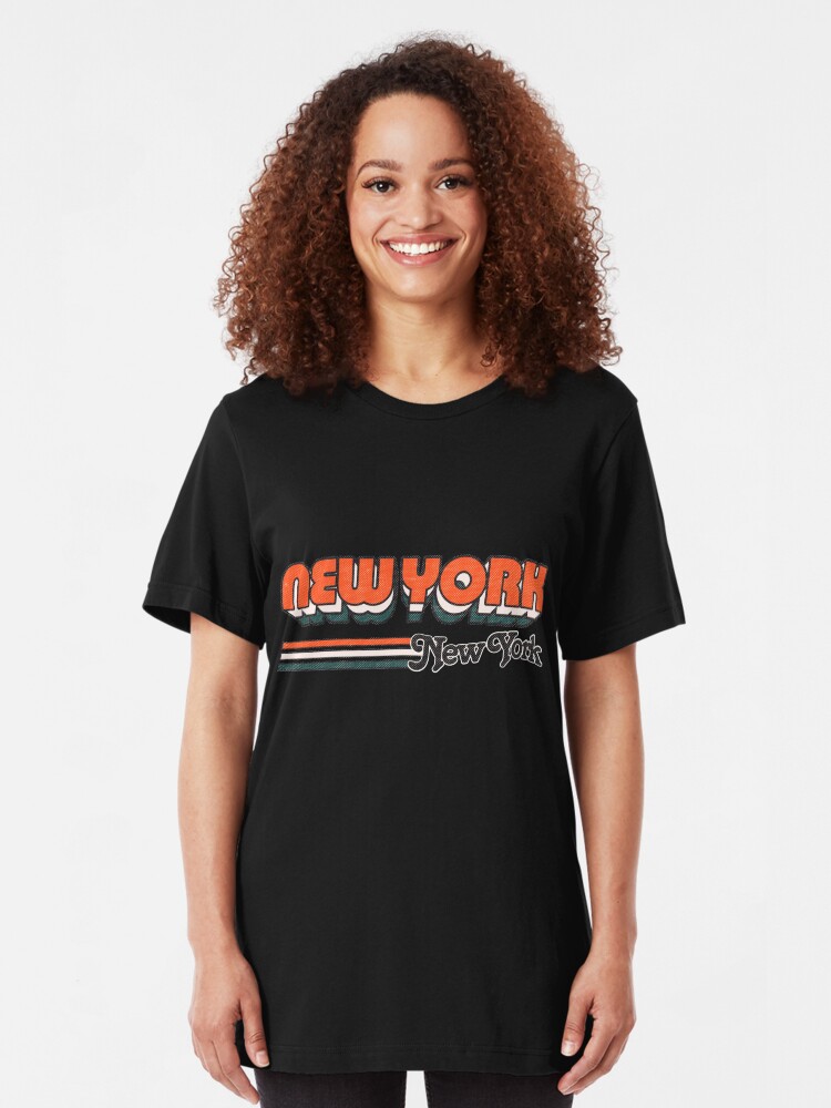 Alternate view of New York, NY | City Stripes Slim Fit T-Shirt
