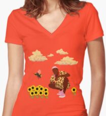 Tyler, The Creator - Flower Boy Women's Fitted V-Neck T-Shirt