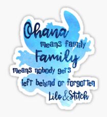 Ohana Means Family Sticker