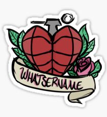 Whatsername Floral Art Sticker