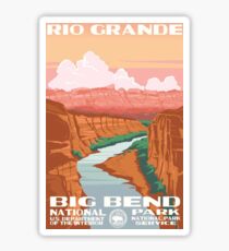 Big Bend National Park Rio Grande Vintage Travel Decal Sticker