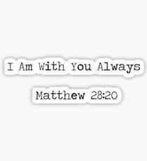 Pegatina Mateo 28:20