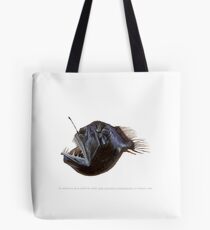 Buckel Schwarzkehlfische, (Melanocetus johnsonii) Tote Bag