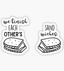 Pegatina Terminamos los sándwiches de cada uno