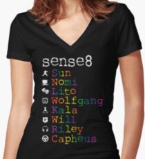 Sense8 Women's Fitted V-Neck T-Shirt