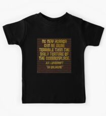 H.P. LOVECRAFT - "No Horror Can Be More . . . " Kids Tee