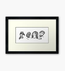 Superheroes Framed Print
