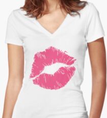 Kiss Shirt mit V-Ausschnitt