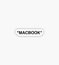 MACBOOK - Off White Sticker Sticker