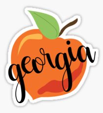 Georgia Peach Sticker