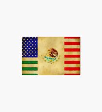 MEXICAN AMERICAN FLAG - 017 Art Board