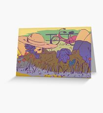 Relaxing in the sun Greeting Card