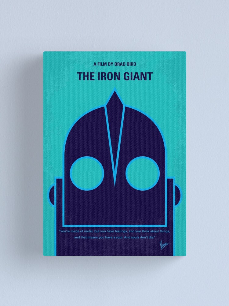 No406 The Iron Giant Minimal Movie Poster Canvas Print By