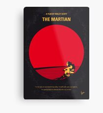 No620- The Martian minimal movie poster Metal Print