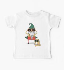Wizard and Cat Baby Tee