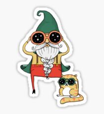 Wizard and Cat Sticker