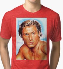 Lex Barker - Tarzan the Apeman, painting portrait, poster Tri-blend T-Shirt