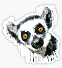 Lemur Head Sticker