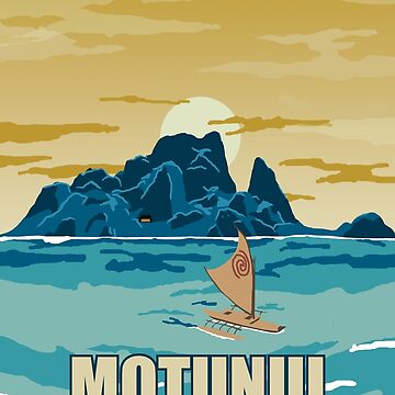 Artwork thumbnail, Motunui Travel Poster by VaughanStudios