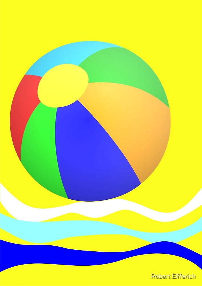 "Beachball" by Robert Elfferich | Redbubble