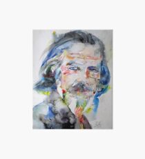 ALAN WATTS - watercolor portrait.6 Art Board