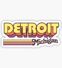 Detroit, MI | City Stripes Sticker