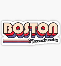 Boston, MA | City Stripes Sticker