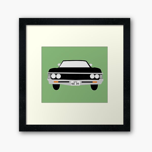 "Baby" - Green Framed Art Print