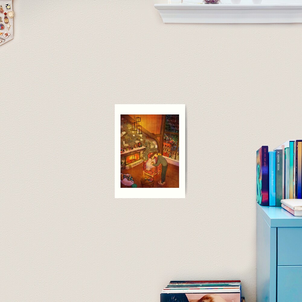 Soaked in the rain Art Print