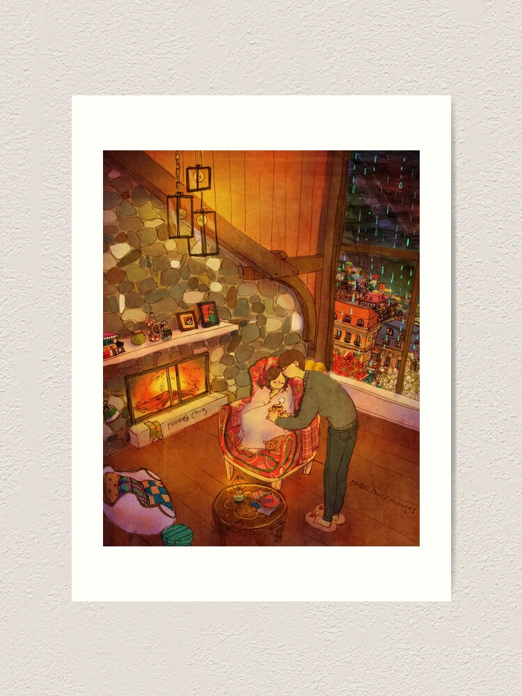 Alternate view of Soaked in the rain Art Print