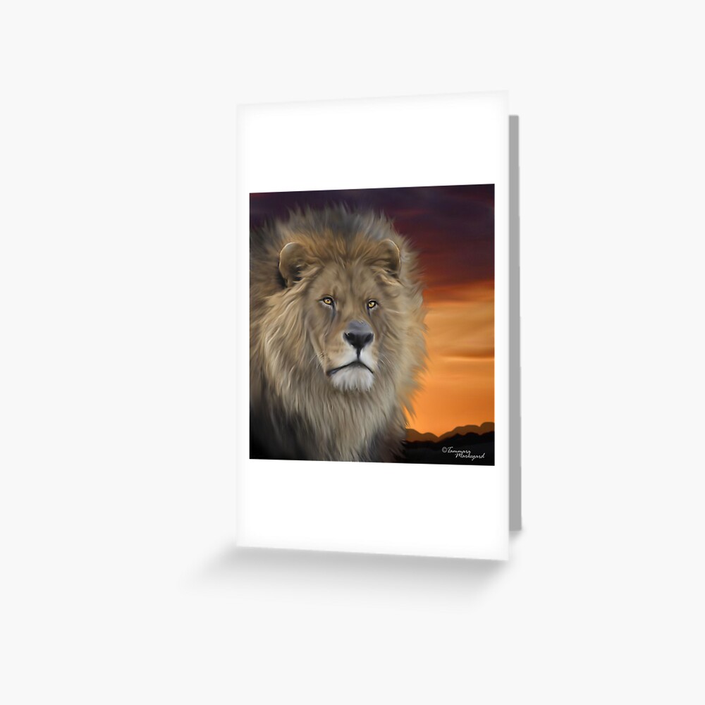 His Majesty Greeting Card