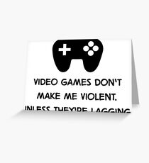 Video Games Greeting Card