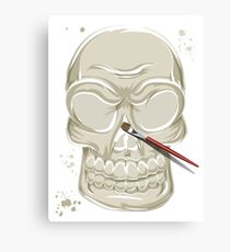 Painted Skull Canvas Print
