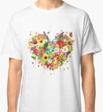 Floral heart Classic T-Shirt