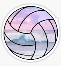 Pastel beach volleyball Sticker