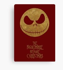 The Nightmare of Jacks Face Canvas Print