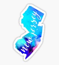 New Jersey - Watercolor Sticker