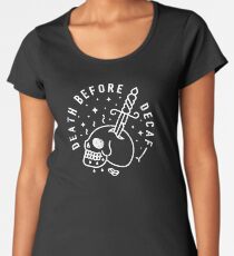 Death Before Decaf Women's Premium T-Shirt