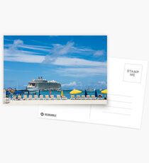 Cruise Ship in St Martin Postcards