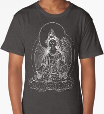 White Tara Classic Buddhist Image Long T-Shirt