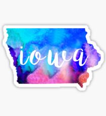 Iowa - Watercolor Sticker