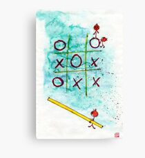 Tic Tac Toc win win Canvas Print