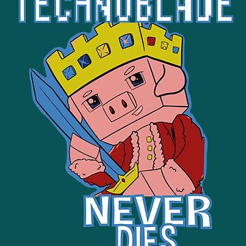 Technoblade never dies, an art card by Farz - INPRNT