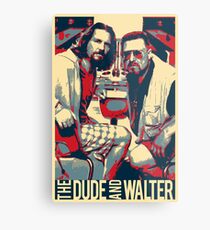 The Big Lebowski Revisited - The Dude and Walter Metal Print