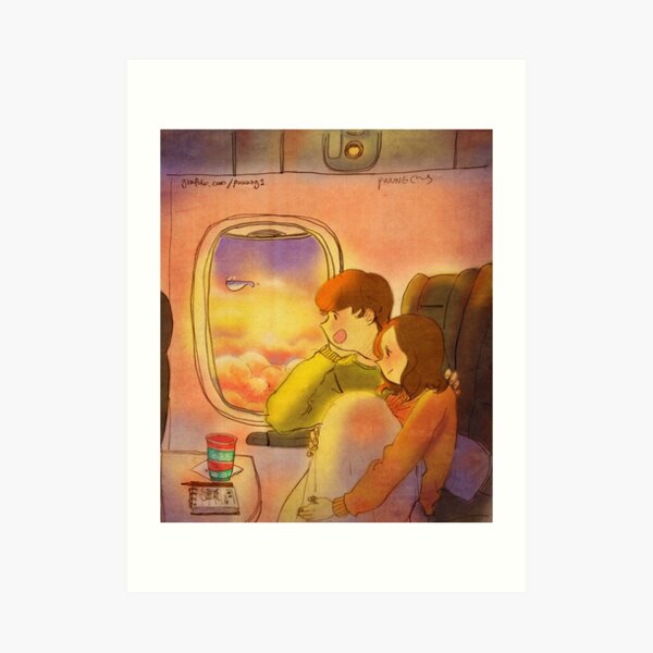 Airplane window Art Print