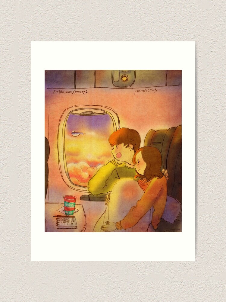Alternate view of In the plane Art Print